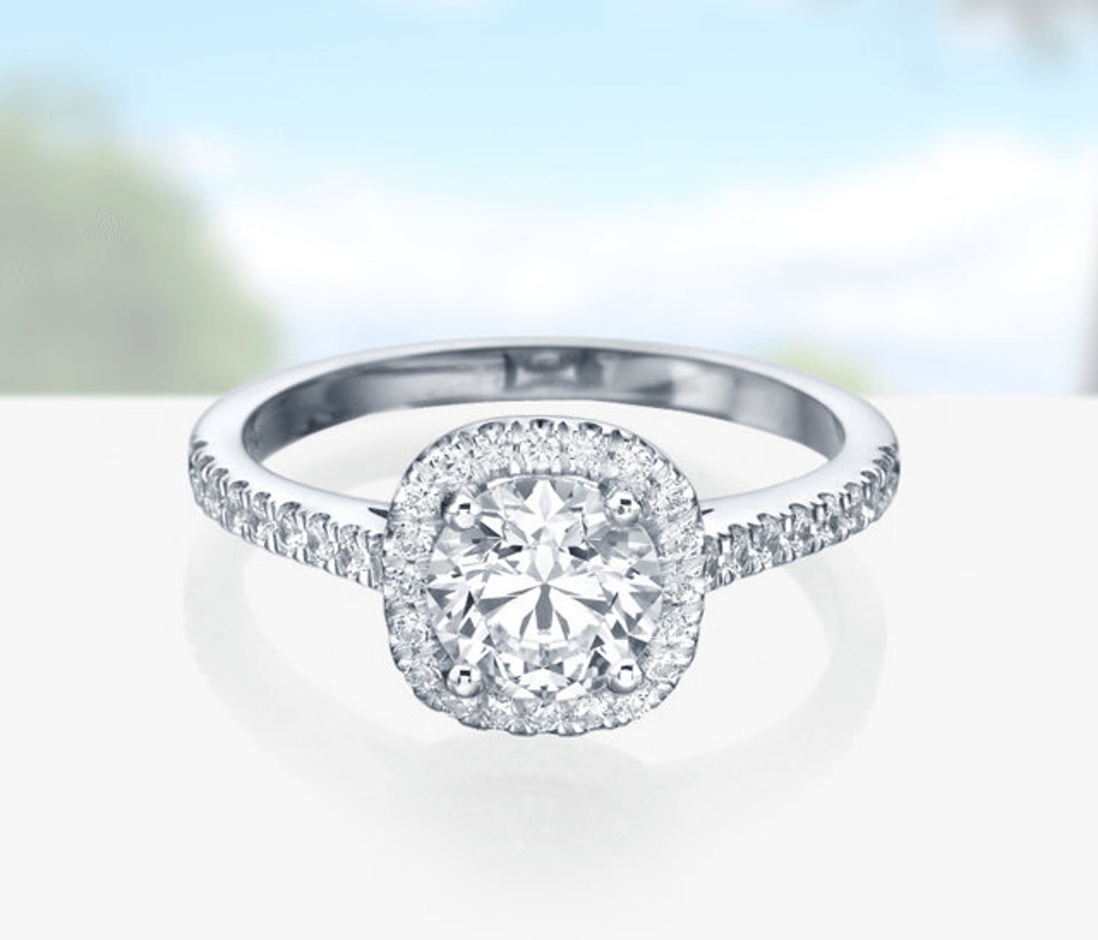 Certified Lab Grown Diamond Solitaire Ring 1.00 Carat Round - Etsy